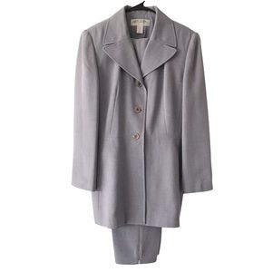 Larry Levine 2-Piece Suit 3/4 Length Blazer 14